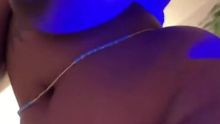 Hot Ebony Naked Dancing with Huge Boobs