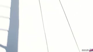 Blondie Girl at Risky Outdoor Nail