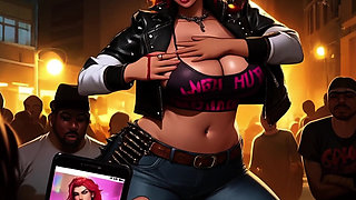 Redheaded Nerd Misty Gets BBC'd In A Mosh Pit