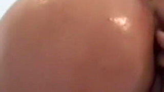 Gaping Anal Finger Stretch - Oiled Slut Smiles Wide