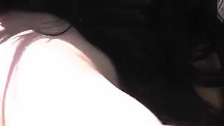 Sexy outdoor bikini tease! Britney's bikini car wash & water hosed slow-mo jiggly boobs