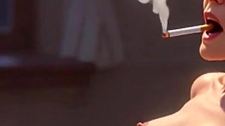 Granny Smoking Through Hairy Pussy - Orgasmic Bondage
