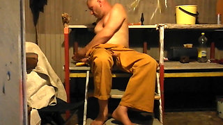 Sucking, Riding and Playing Multiple Toys. Horny on the Sauna