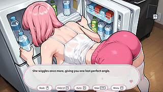 Alone with My Stepsister Taboo Hentai Game Ep.3 Kissing Step Stepsister First Time and Caught Masturbating in the Shower!
