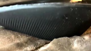 Amateur blondie solo anal masturbation