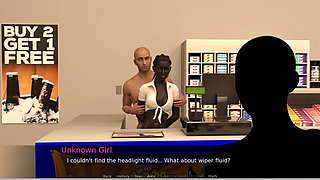 ATM Adventures -4 - Gameplay - Roleplay - Shop Clerk Gets Anal and Stomach Bulge