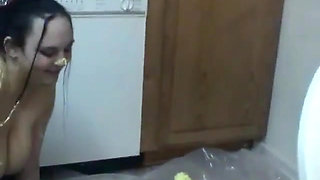 Chubby coeds Christina & Madalyn get messy