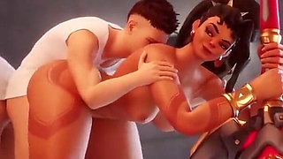 Cute Demon Waifu Backing Her Ass up on a Thirsty Gooner Cock