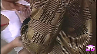 Sexy Blonde Country Girl Greets the Older City Guy by Banging Him on His Porch