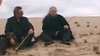 Fat ass and spanking - On the beach
