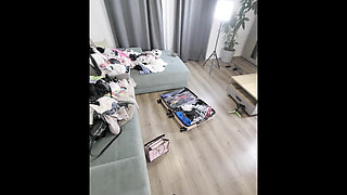 Hot Sexy Long Legs Big Tits Redhead Comes for a Fashion and Lingerie Try on Haul Turns Into Softcore Erotic No Panties Show