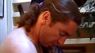 French mature BBW granny anal threesome