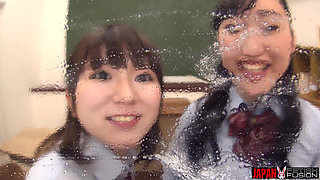 Two Japanese Girls, Mio Shinozaki and Himari Ogawa, Spit on You and Blow Their Bad Breath in Your Face