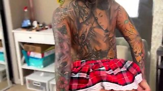 Big boobs milf masturbates with her dildo