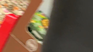 Extreme risky handjob in supermarket an wiped cum on product :p !