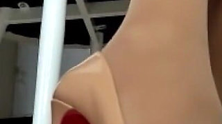 Nylon Legs Worship in Pantyhose and Louboutins