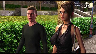 Busty brunette teacher with a nice backside gets down to business in her first experience