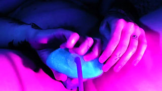 Neon Raver Lays a Clutch of Eggs in Uv Then Pushes Them All Out and Pisses: Ovipositor and Egg Play Seduction