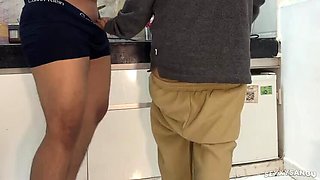 Step Mom Fucked Hard in Kitchen by Step Son - Big Ass Indian MILF Cheating on Husband