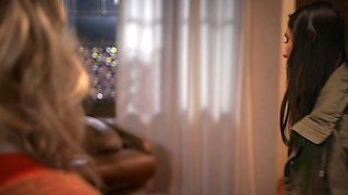 Blonde and brunette lesbians licking and sucking pussy