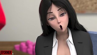 Amoral Cartoon lesbians emotional X-rated clip