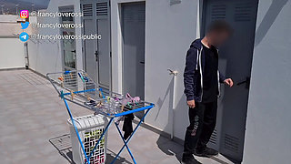 CAUGHT with a dick in my mouth! A condominium caught me in the closet with a cock in my mouth, what can I do now?