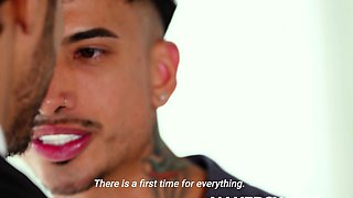 Tattooed Gay Fucked After Rimjob