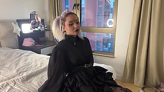 Flexible Alt E-girl Sucks for Energy Beverage and Takes Deep Anal Creampie in Insane Positions
