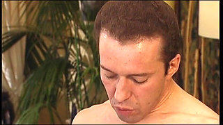 Redhead German MILF with Naturals Gets Shared in Vintage FFM Threesome