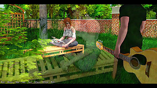 Being a Dik - Going to the Next Step with Cheating Busty Red Head While Learning Her How to Finger Play the Guitar
