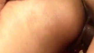 Horny threesome with a big cock and curvy and skinny teens