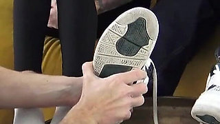 Fun with Our Foot Slave!