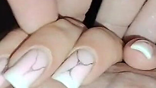 My Stepsister's Beautiful and Gentle Hand Helps Me Cum, Her Little Palm Is Covered in Cum!