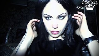 Cum Inside of Throat of Sexy Witch and Be Swallowed, Fetish!