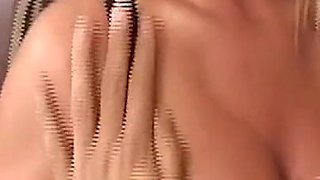 Busty Blonde MILF Gets Tits Sucked and Pussy Fingered Hard