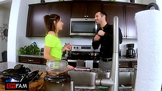 Stepdad Empties Balls Inside Stepdaughter While Her Mom Is Gone