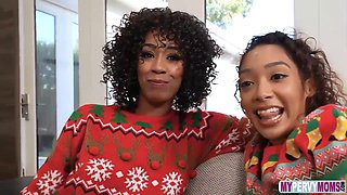 Misty Stone and Sarah Lace in Alex Jetts Family Holiday Session