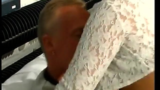 Cock Sucking German Slut Is Here to Gag on His Cock