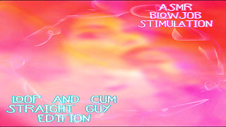 AUDIO ONLY - ASMR blow job stimulation for straight guys loop and cum edition
