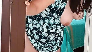 My Wife's Whore Is Nailed to the Door Husband in the Shower Cuckold