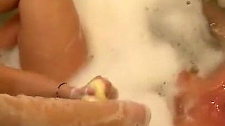 Real wet lesbian bath!!!