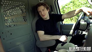 Hot brunette goes for a ride: Blowjob, Doggy  Cowgirl Porn