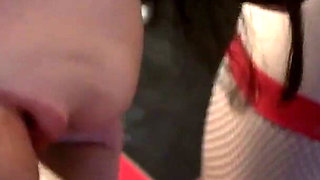 German Teen in Latex POV Fuck with Spanking and Cum in Mouth