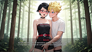 Sarada enjoys for the first time