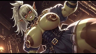 Beautiful Orc Bouncing Boobs, Ai Animation