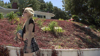 Naughty girl  in glasses deep throats
