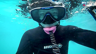 Neoprene Enclosed and Gagged - Underwater Mouth Control Fantasy