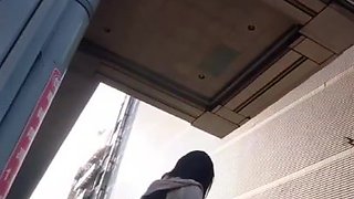 Japanese Teen's Amateur Charm Unveiled in Sultry Upskirt Tease