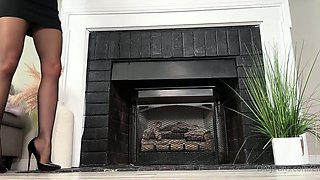 Fetish amateur sex in pink gloves and stockings