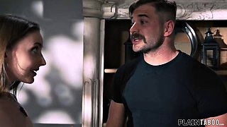 Laney Grey and Leana Lovings Turn Nathan Bronson On by Strolling Naked